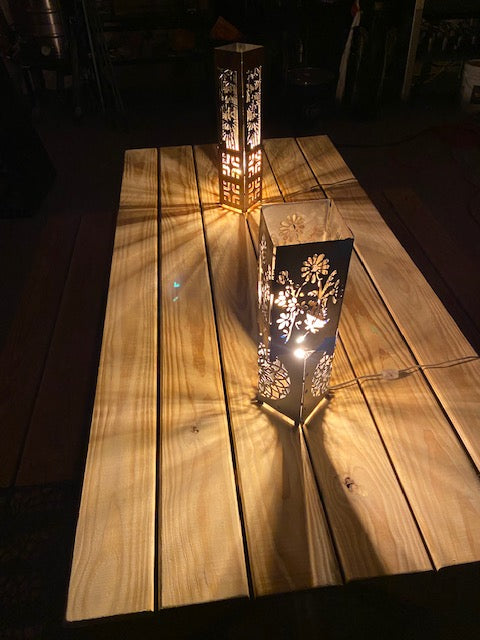 Custom Cut Indoor Metal Lanterns and Lighting